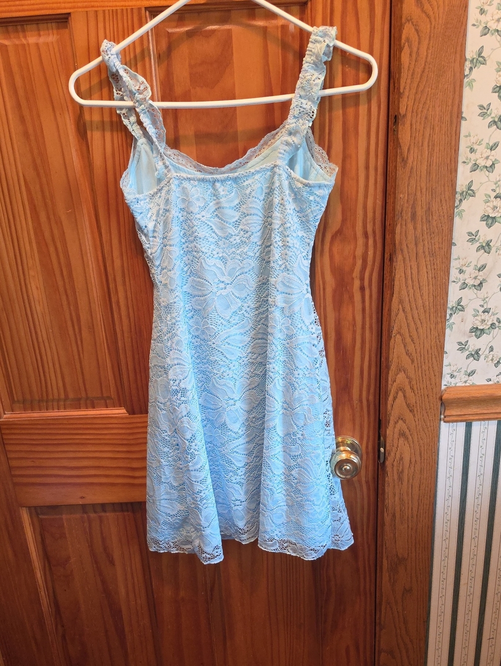 Light Blue Lace Sundress - Women's Elegant Summer Dress
